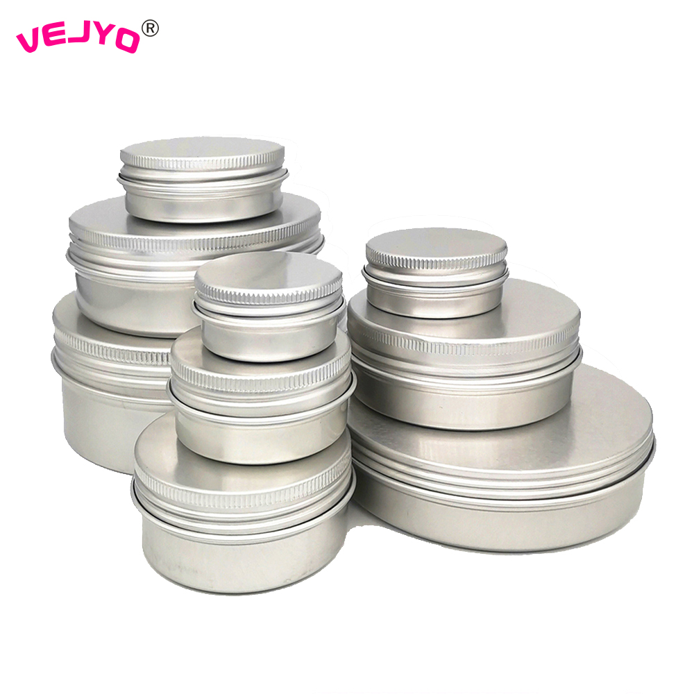 Tin Container Lid - 50 Stück Kosmetikbehälter Aluminium Kerzenglas Leeres