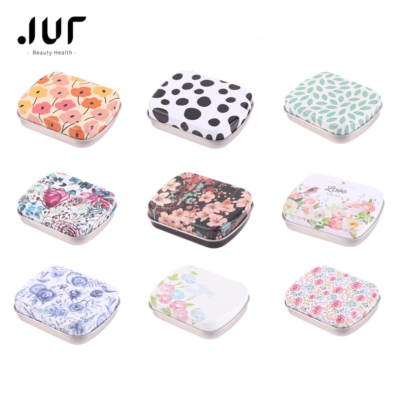 Tin Container Lid - Mini Zinn Box Metall klappbar mit
