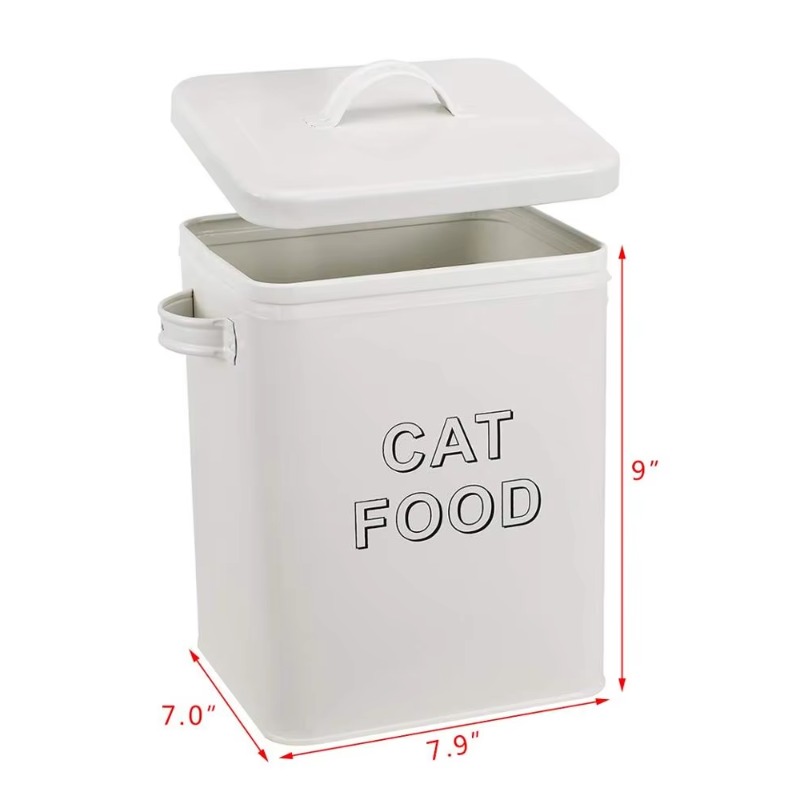 Aufbewahrungsbehälter für Hund – Tin Container Lid Bewertung und Preis