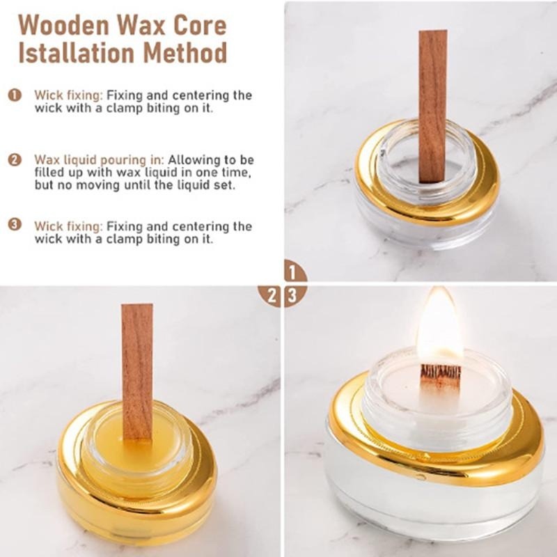 40 Stück Holz kerze Docht Set  – Wood Wick Crackle Bewertung und Preis