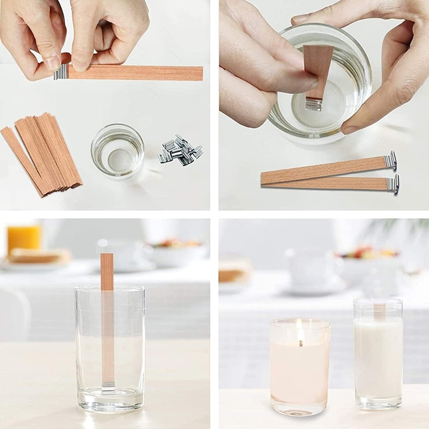 1-5 Packungen Knisternde Holzk – Wood Wick Crackle Bewertung und Preis