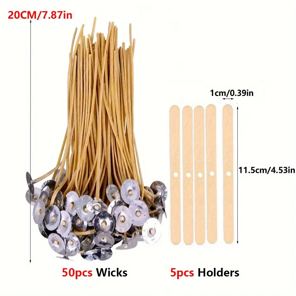 Kerzendochte, 50 Stück, 20,3 c – Candle Making Kit Beeswax Bewertung und Preis