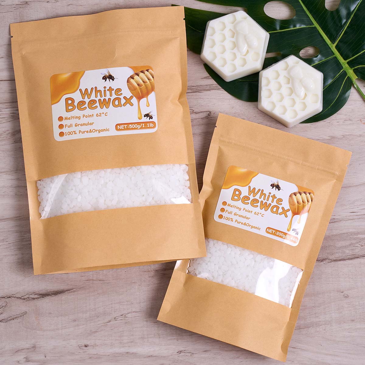 1000 g weißes Bienenwachs, DIY – Candle Making Kit Beeswax Bewertung und Preis