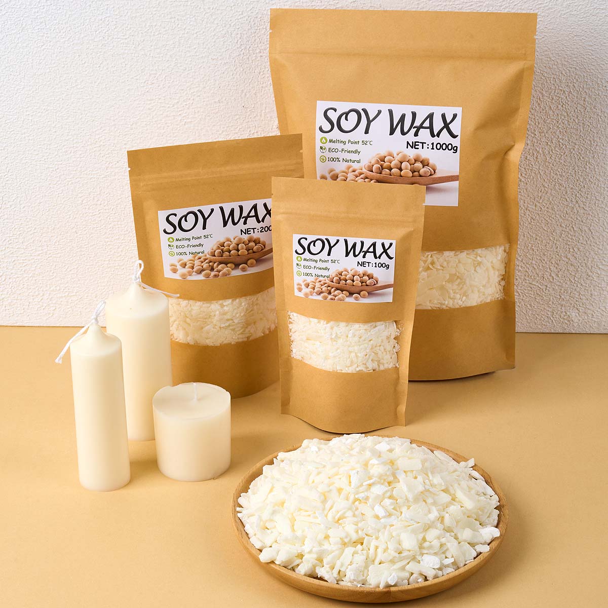 1 Pfund reinweißes Sojawachs f – Candle Making With Beeswax Bewertung und Preis