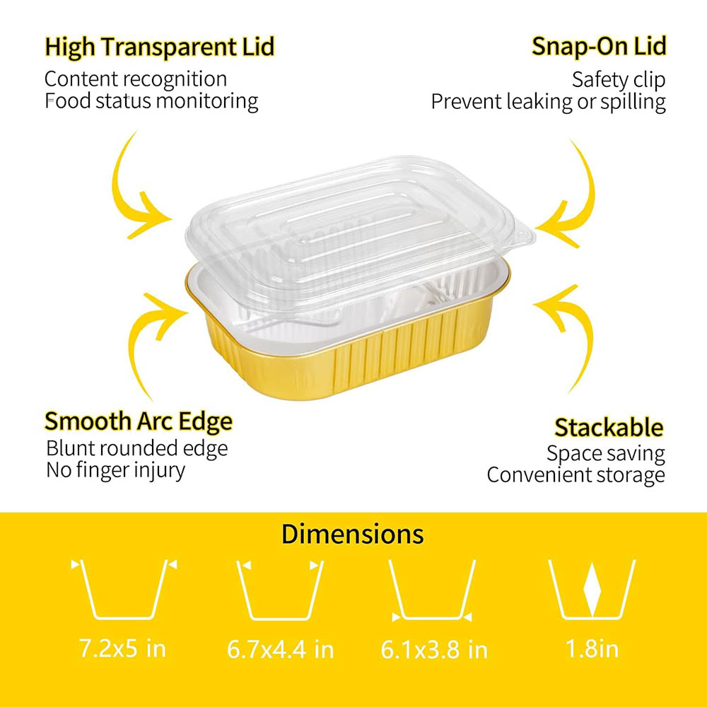Kleine Aluminiumpfannen mit De – Tin Container Lid Bewertung und Preis