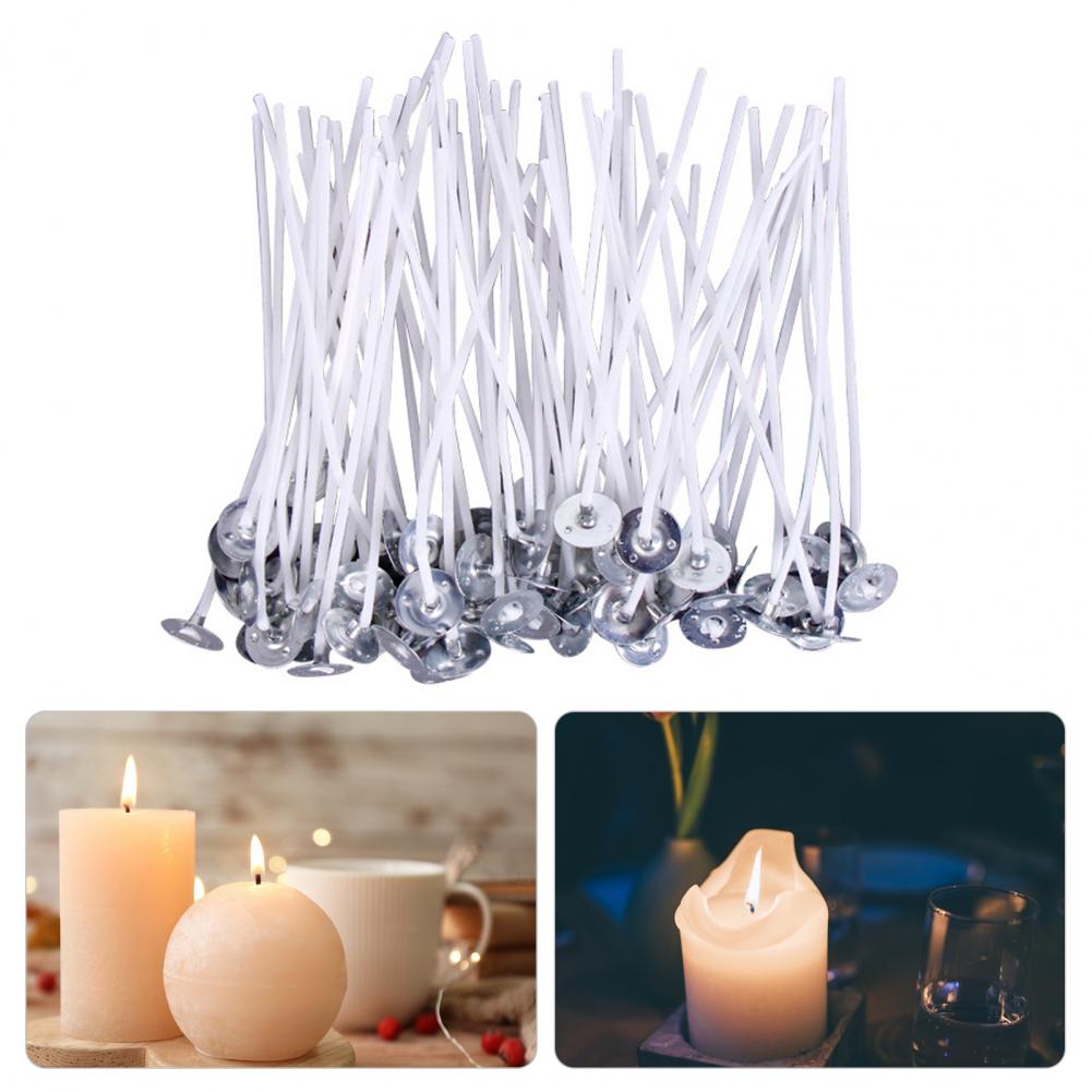 50Pcs 10/12/14/16cm Baumwolle  – Candle Making Kit Beeswax Bewertung und Preis