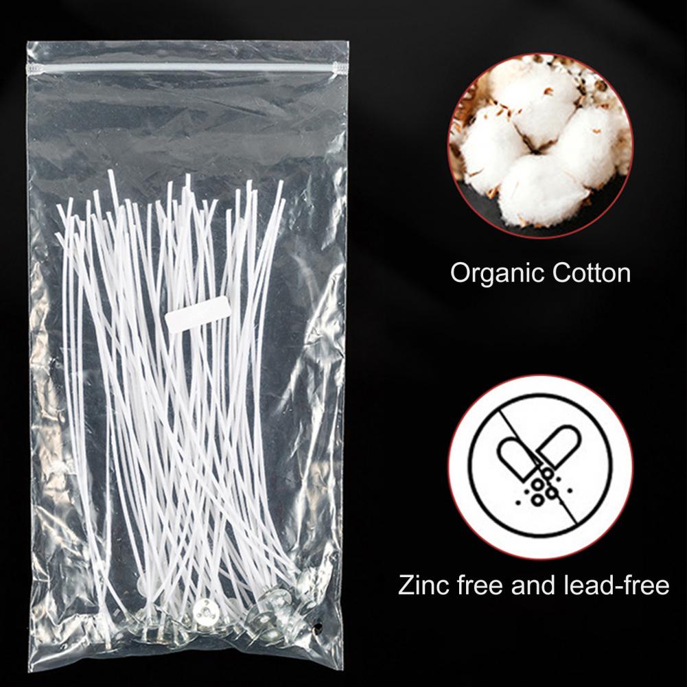 50Pcs 10/12/14/16cm Baumwolle  – Candle Making Kit Beeswax Bewertung und Preis